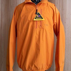 Solstice Orange Windbreaker Size: L 100% Nylon